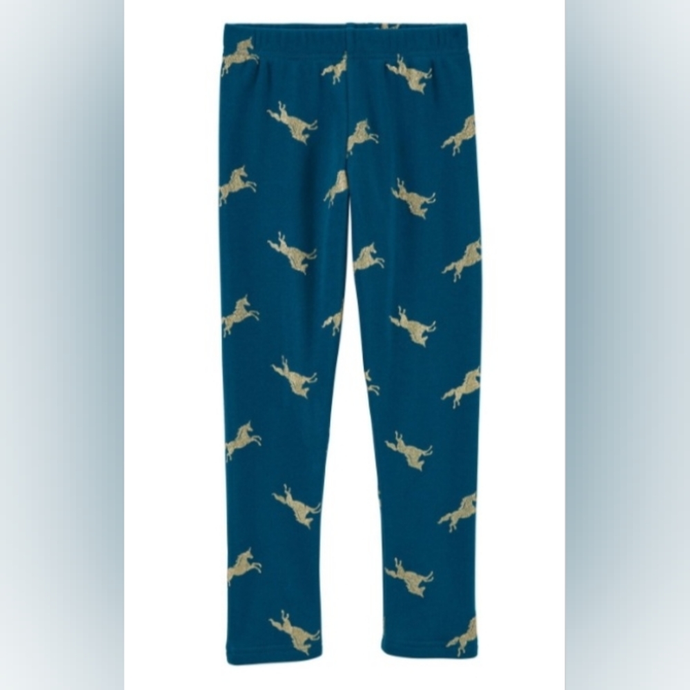 - Carter's Girls Cozy Leggings, Turquoise with gold unicorn, Size 10/10A N…